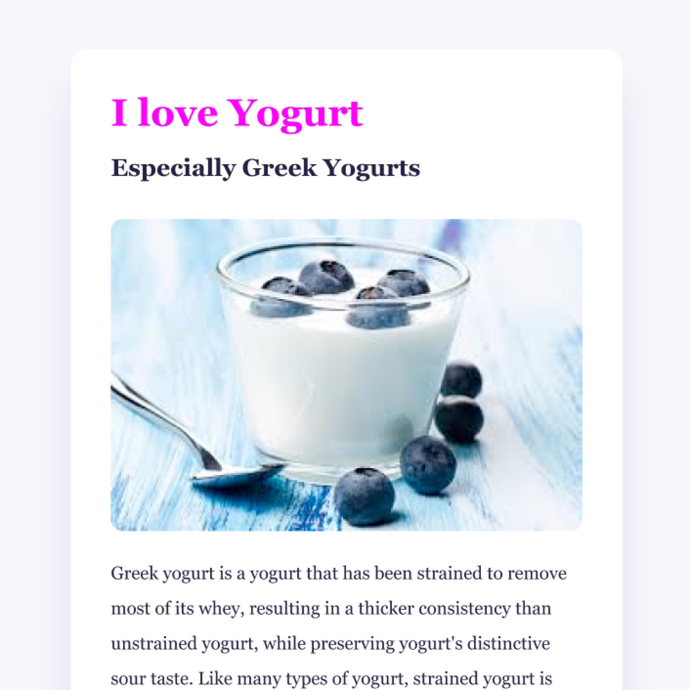 yogurt app screenshot